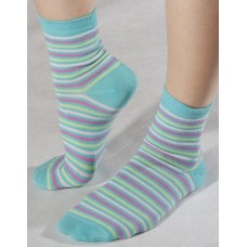 женские носки полосатые с рисунком - три полоски L-L010